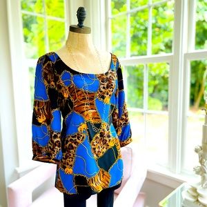 Lauren Gold Silk Safari Top